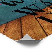 Creëer het leven dat je niet kunt wachten om wakke poster (Hoek)