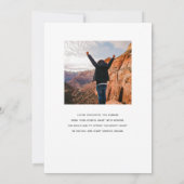 Creëer het leven van je dromen Afstuderen Foto Aankondiging (Achterkant)