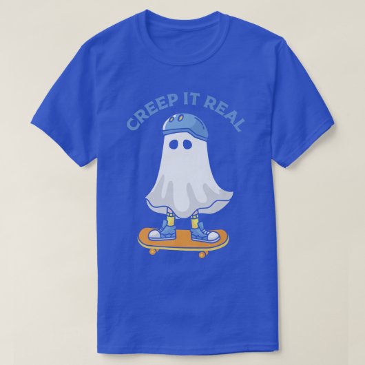 Creëer het Real Ghost Skateboard Retro Cute Hander T-shirt (Design voorkant)