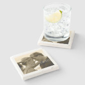 Creëer Het zelf gepersonaliseerd en aangepast Stenen Onderzetter (Zijkant)