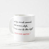 Creëer. Hustle. Repeat Design Coffee Mok (Voorkant links)