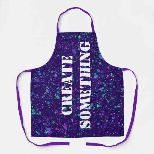 Creëer Iets Colorful Paint Splatter Schort (Voorkant)