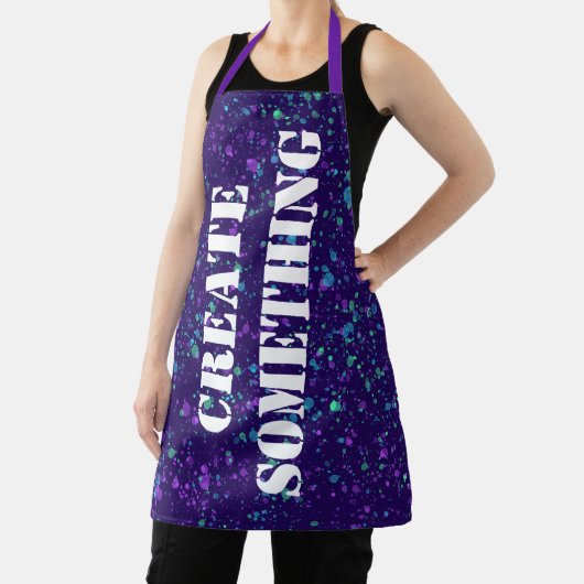 Creëer Iets Colorful Paint Splatter Schort (Insitu)