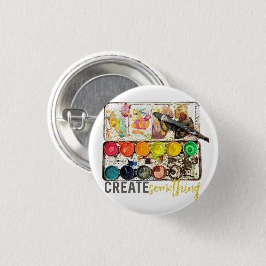 Creëer Iets volgen Ronde Button 3,2 Cm (Voorkant /achterkant)