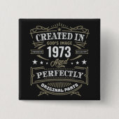 Creëer in Gods Afbeelding Gepersonaliseerd Vierkante Button 5,1 Cm (Voorkant)