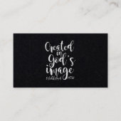 Creëer in het Afbeelding van God 1972 50ste verjaa Visitekaartje (Voorkant)