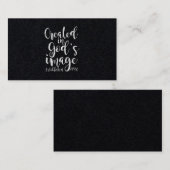 Creëer in het Afbeelding van God 1972 50ste verjaa Visitekaartje (Voorkant / Achterkant)