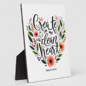 Creëer in Me a Clean Heart bloemenspel Fotoplaat (Zijkant)