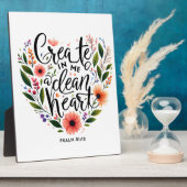 Creëer in Me a Clean Heart bloemenspel Fotoplaat (Zijkant)