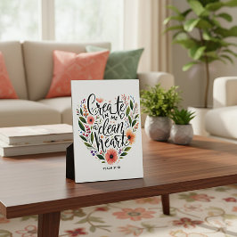 Creëer in Me a Clean Heart bloemenspel Fotoplaat