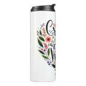 Creëer in Me a Clean Heart bloemenspel Thermosbeker (Gedraaid links)