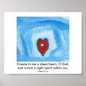 Creëer in me een schoon hart poster (Voorkant)