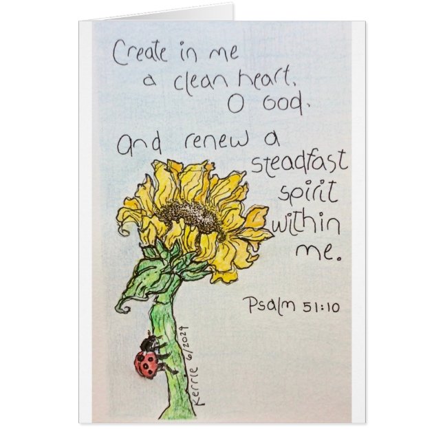 Creëer in mij. (Voorkant)