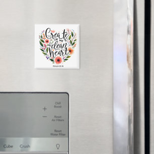 Creëer in mij een schoon hart bloemrijk magneet