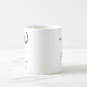 Creëer in paren elegant citaat met Gold Tekst Koffiemok (Center)