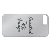 Creëer in Zijn Afbeelding Christelijke Citaat Case-Mate iPhone Case (Achterkant (Horizontaal))