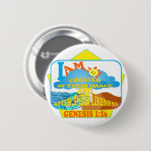 Creëer in zijn Afbeelding Eng Ronde Button 5,7 Cm (Voorkant /achterkant)