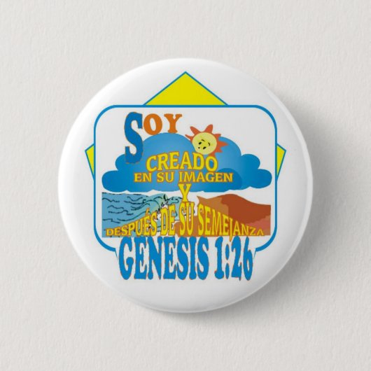 Creëer in zijn Afbeelding ESP Ronde Button 5,7 Cm (Voorkant)