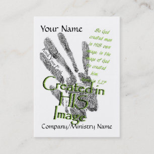 Creëer in zijn Afbeelding Visitekaartje