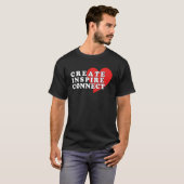 Creëer Inspire Connect Apparel T-shirt (Voorkant volledig)