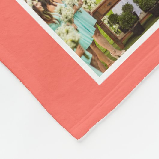 Creëer Je aangepaste fotocollage koraal Fleece Deken (Hoek)