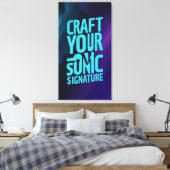 Creëer je akoestische identiteit canvas afdruk (Insitu (Slaapkamer))