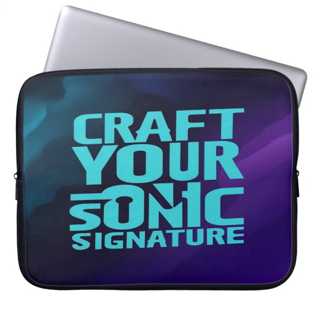 Creëer je akoestische identiteit laptop sleeve (Voorkant)