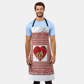 Creëer Je bent mijn Happy Place Floral Art Schort (Gedragen)