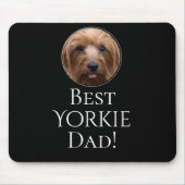 Creëer Je beste hond vader op maat foto Muismat (Voorkant)