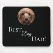 Creëer Je beste hond vader op maat foto Muismat (Voorkant)