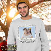 Creëer Je beste vader van eerste klas vader foto T-shirt