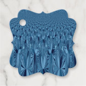 Creëer je bezit Navy Blue Patrionkunst Bedankjes Labels (Voorkant)