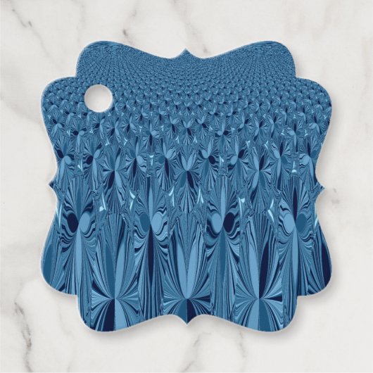 Creëer je bezit Navy Blue Patrionkunst Bedankjes Labels (Voorkant)