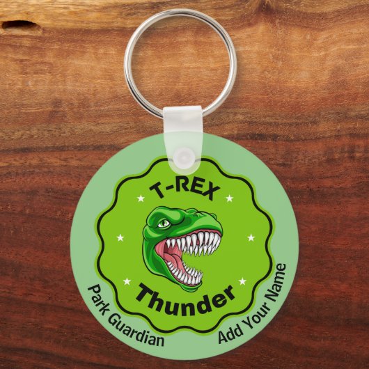 Creëer Je Bezit T-Rex Dinosaurussen Roaring Advent Sleutelhanger (Voorkant)