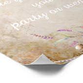 creëer je bloederige partijteken poster (Hoek)