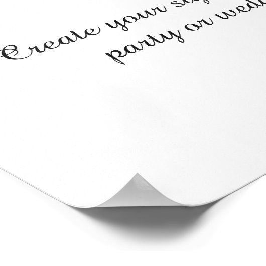 creëer je bloemetjestrouwbord of partijnummer poster (Hoek)