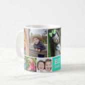 Creëer Je eigen 10-fotocollage Beste vader ooit Mo Koffiemok (Voorkant links)