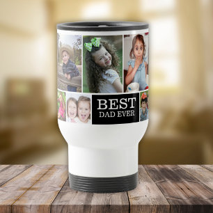 Creëer Je eigen 10 foto's Collage Beste vader ooit Reisbeker