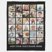 Creëer je eigen 30 x Fotocollage Keepsake Fleece Deken (Voorkant)