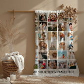 Creëer je eigen 30 x Fotocollage Keepsake Fleece Deken