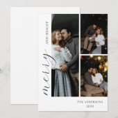 Creëer Je Eigen 3 Foto Collage Kaart (Voorkant / Achterkant)