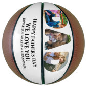 Creëer je eigen 3 fotocollage Happy Fathers dag Basketbal (Verticaal)