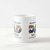 Creëer je eigen 3 fotocollage Happy Fathers dag Koffiemok (Center)