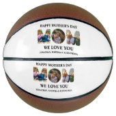 Creëer je eigen 3 fotocollage Happy Mothers dag Basketbal (Voorkant)