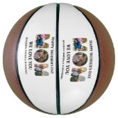 Creëer je eigen 3 fotocollage Happy Mothers dag Basketbal (Verticaal)