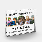 Creëer je eigen 3 fotocollage Happy Mothers dag Fotoblokken (Links)