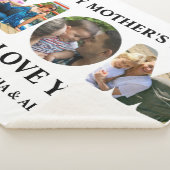 Creëer je eigen 3 fotocollage Happy Mothers dag Sherpa Deken (3/4)