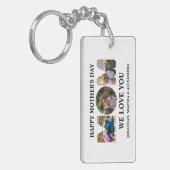 Creëer je eigen 3 fotocollage Happy Mothers dag Sleutelhanger (Voorkant Links)