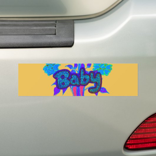 Creëer je eigen aangename aangename luxe Baby Bumpersticker (Op auto)