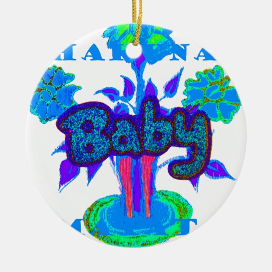 Creëer je eigen aangename aangename luxe Baby Keramisch Ornament (Voorkant)